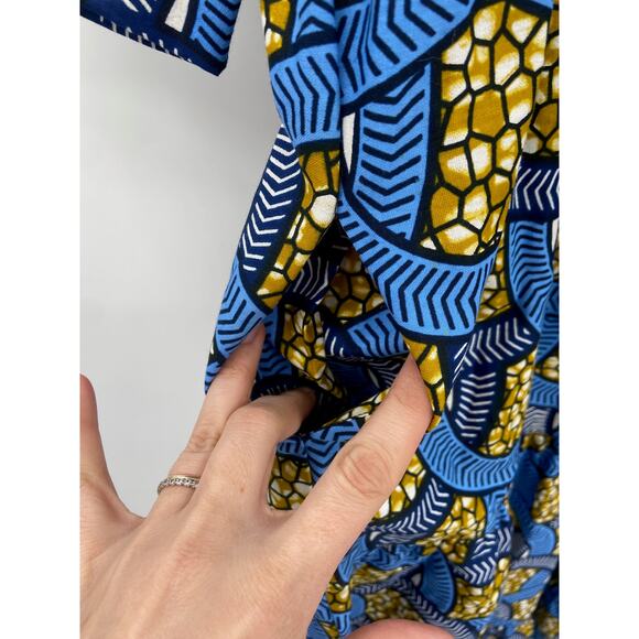 OULA Cotton A-line Midi Dress In Blue Grass Size S NWT - Picture 5 of 6